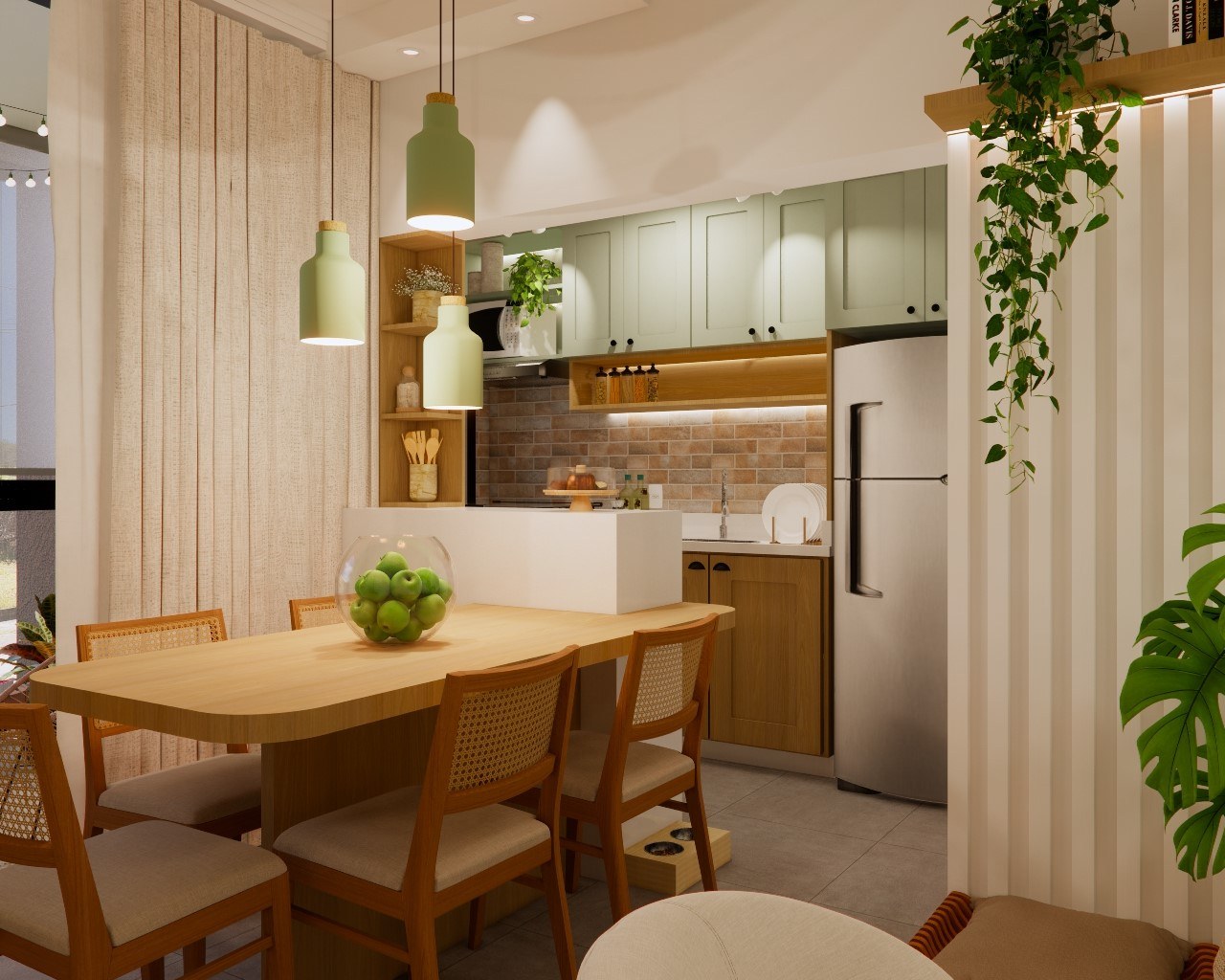 Projeto Palace 103, em Poços de Caldas: apartamento de 65 m² com interiores funcionais e personalidade da SALA