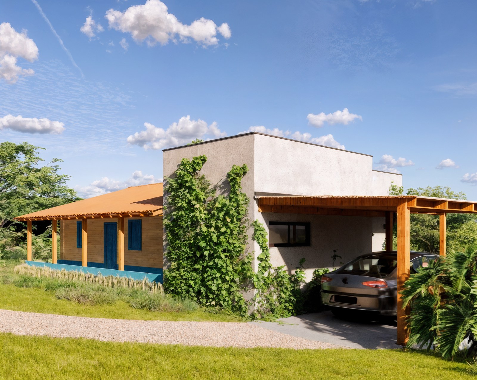 Projeto Chácara Guaimbê, em Andradas: casa centenária recuperada e integrada a novas construções pela SALA